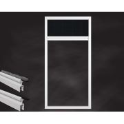 Sineklik Dikey İnce Ser Pileli Pencere Beyaz 110 cm 110x100 cm