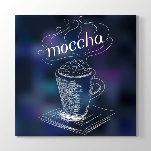 Moccha Kahve Tablo 30x30cm Tekzen