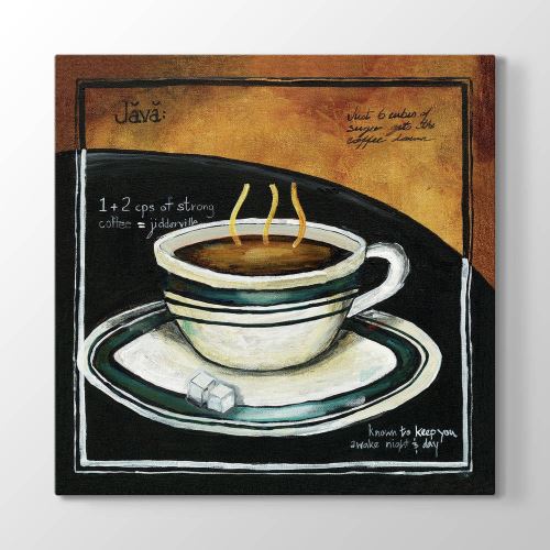 Kahve Java Tablosu 40x40cm Tekzen
