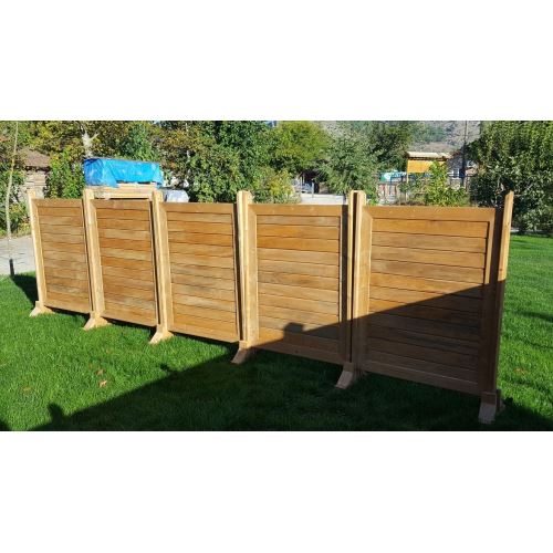 Tekzen Ahşap DuvarAra BölmeSeperatör 100x120 cm Kahverengi Tekzen