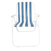 Tekzen Plaj Sandalyesi Mavi-Yeşil- Beyaz Çizgili