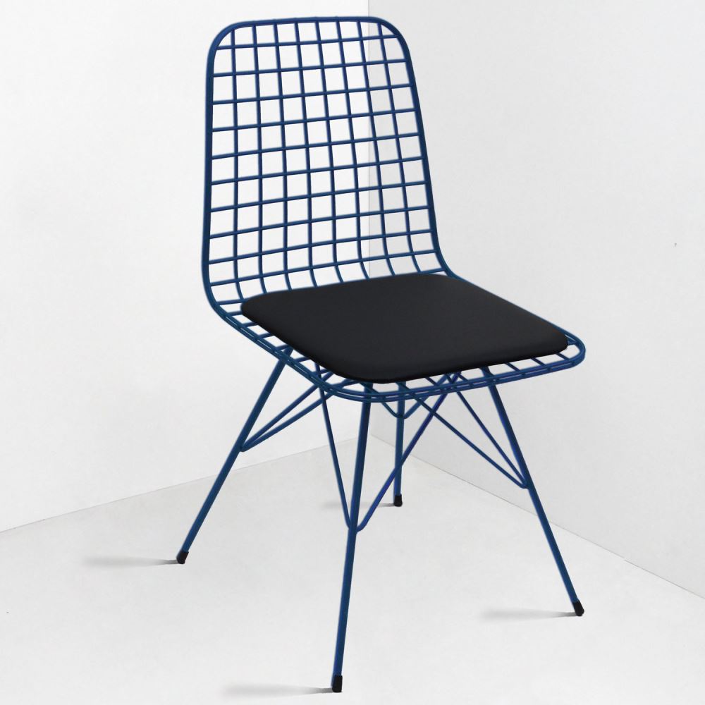 Tekzen Home Tel Sandalye Mavi 1 Adet Tekzen Tekzen Home Tel Sandalye Mavi 1 Adet Tekzen