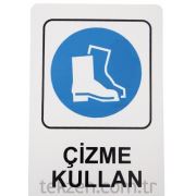 Uyarı Levhası Çizme Kullan 16x24 cm