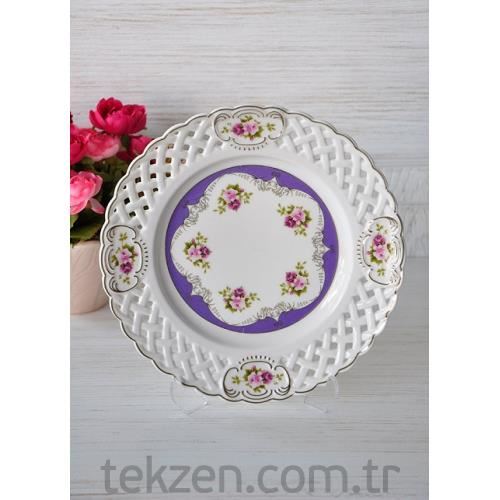 The Mia Carmen Pasta Tabağı Mor6lı Tekzen