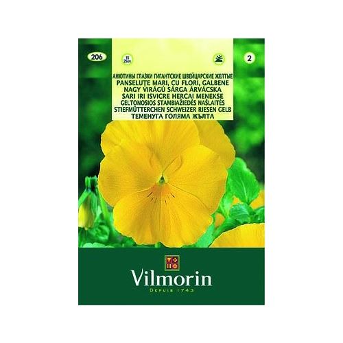 Vilmorin -206 Sarı Menekşe Alacalı Çiçek Tohumu Seri-1