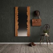Woodesk Masif Ağaç Tik Renk 120x60 cm Boy Aynası CPT2326-120