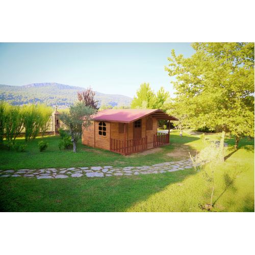 Mandu Ahşap Bungalov Bağ Evi 21 m2 Tekzen