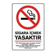 Uyarı Levhası Yul412 Sigara İçmek Yasaktır 25x35 cm