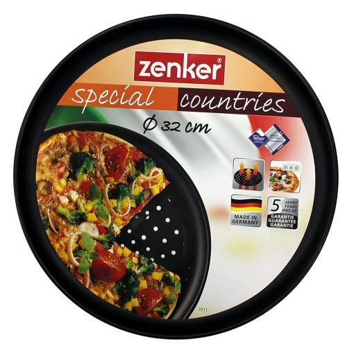 Zenker Special Countries Delikli Pizza Tepsisi Siyah Tekzen